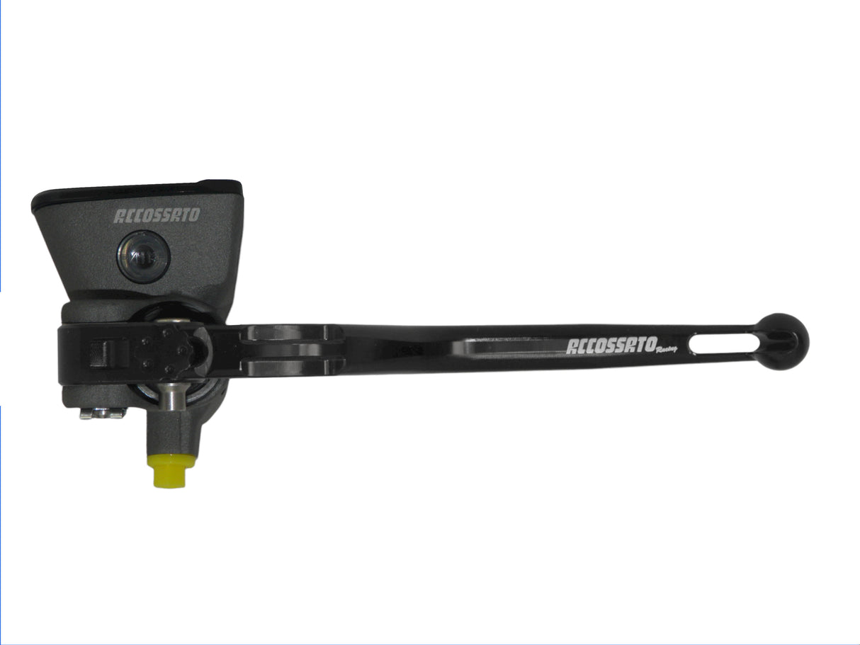 Pompa Frizione Radiale Accossato 16x18 Con Vaschetta Integrata E Leva Fissa Colorata (Pomello+Leva)