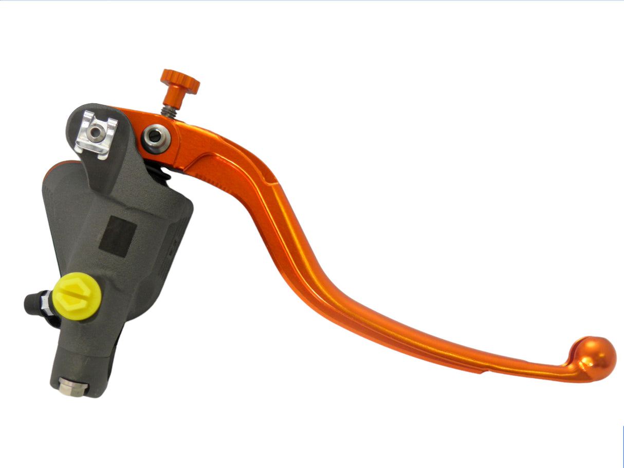 Pompa Frizione Radiale Accossato 16x18 Con Vaschetta Integrata E Leva Fissa Colorata (Pomello+Leva)