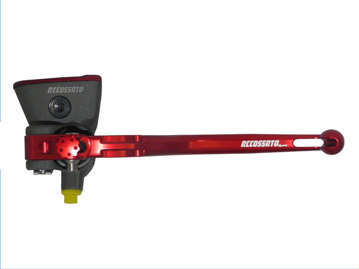 Pompa Frizione Radiale Accossato 16x18 Con Vaschetta Integrata E Leva Fissa Colorata (Pomello+Leva)