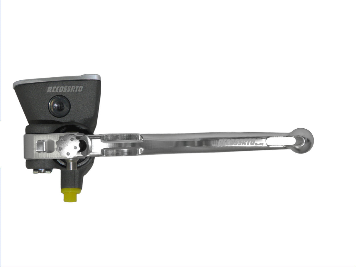 Pompa Frizione Radiale Accossato 16x18 Con Vaschetta Integrata E Leva Fissa Colorata (Pomello+Leva)