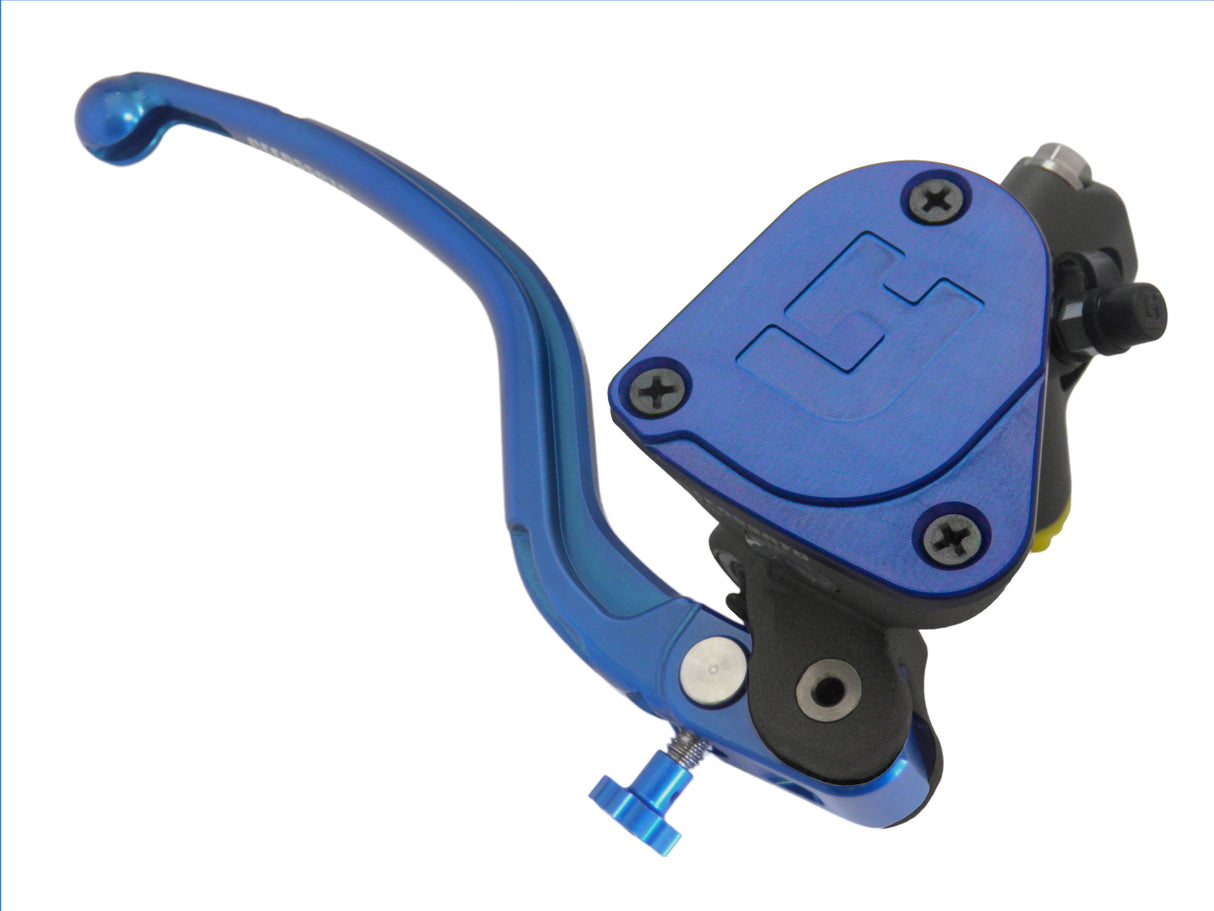 Pompa Freno Radiale Accossato 16x16 Con Vaschetta Integrata E Leva Fissa Colorata (Pomello+Leva)