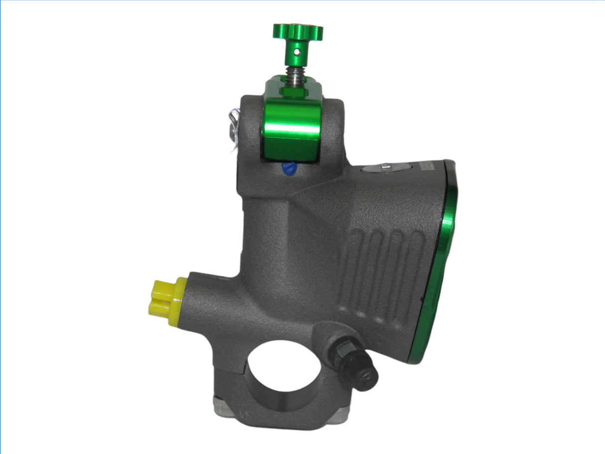 Pompa Freno Radiale Accossato 16x16 Con Vaschetta Integrata E Leva Fissa Colorata (Pomello+Leva)