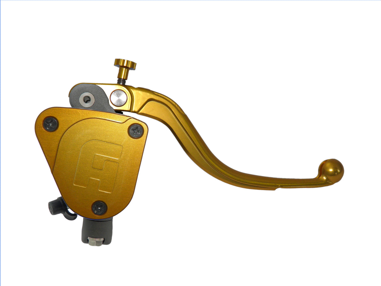 Pompa Freno Radiale Accossato 16x16 Con Vaschetta Integrata E Leva Fissa Colorata (Pomello+Leva)