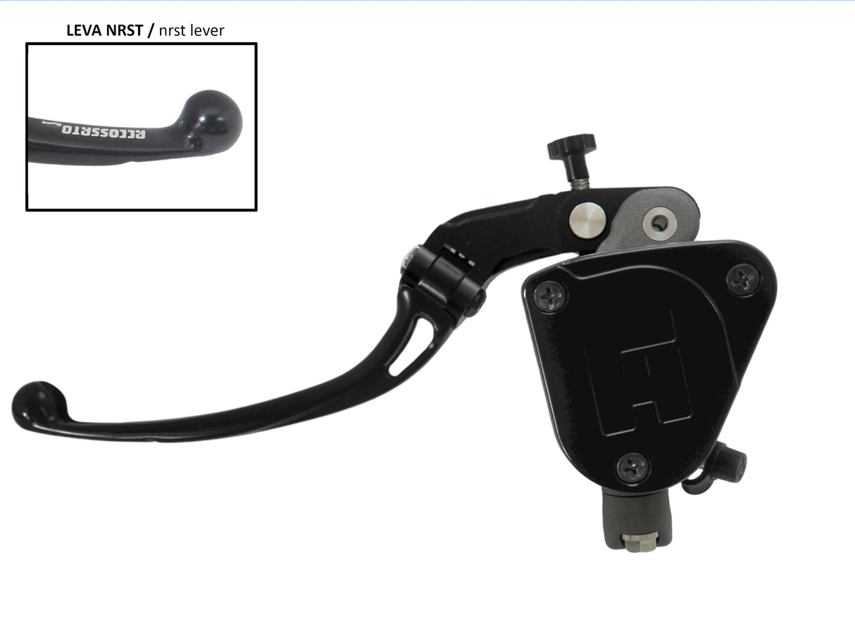 Pompa Frizione Radiale Accossato 19x20 Con Vaschetta Integrata E Leva Snodata Colorata (Pomello+Leva)