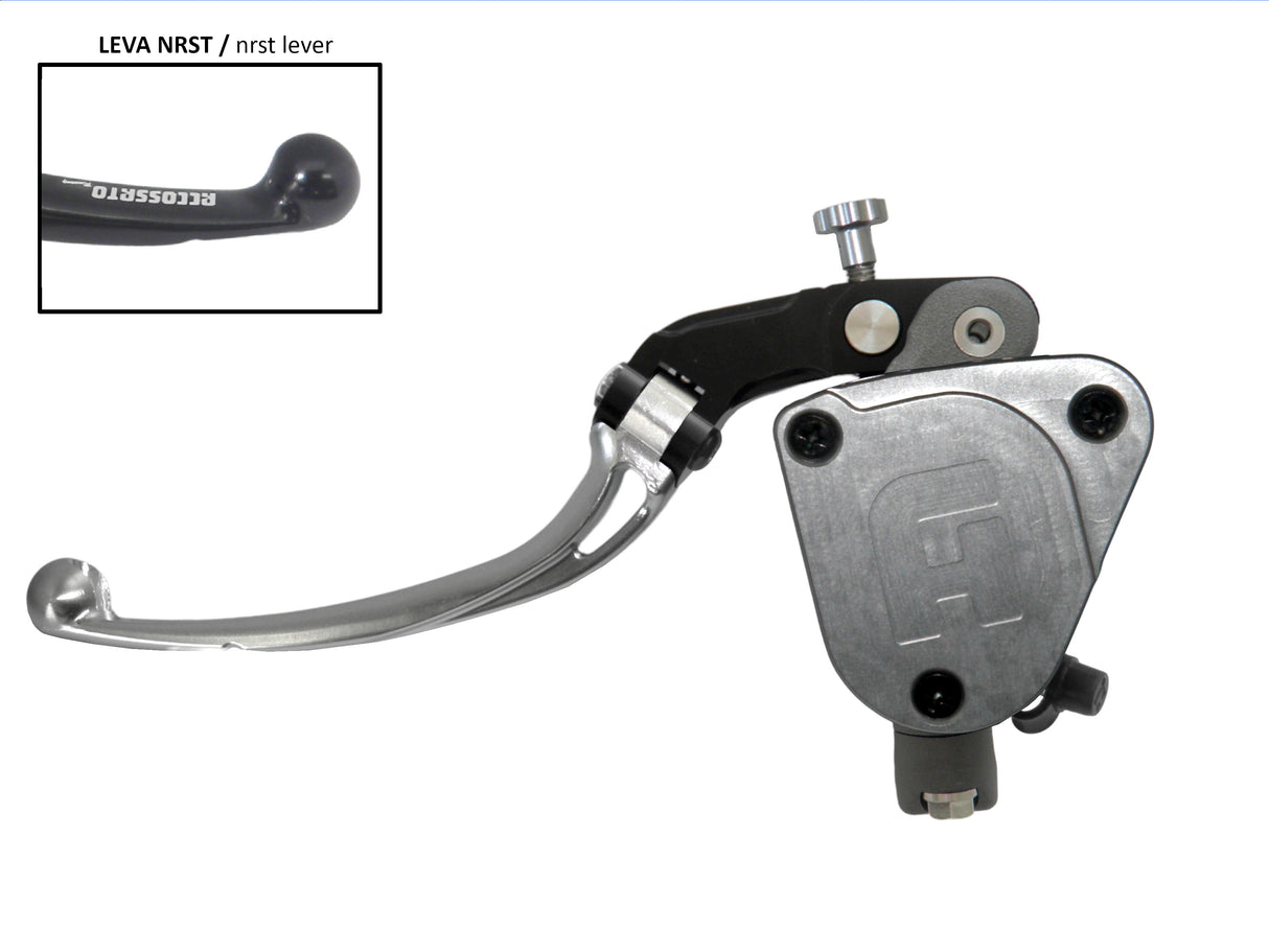 Pompa Frizione Radiale Accossato 19x20 Con Vaschetta Integrata E Leva Snodata Colorata (Pomello+Leva)