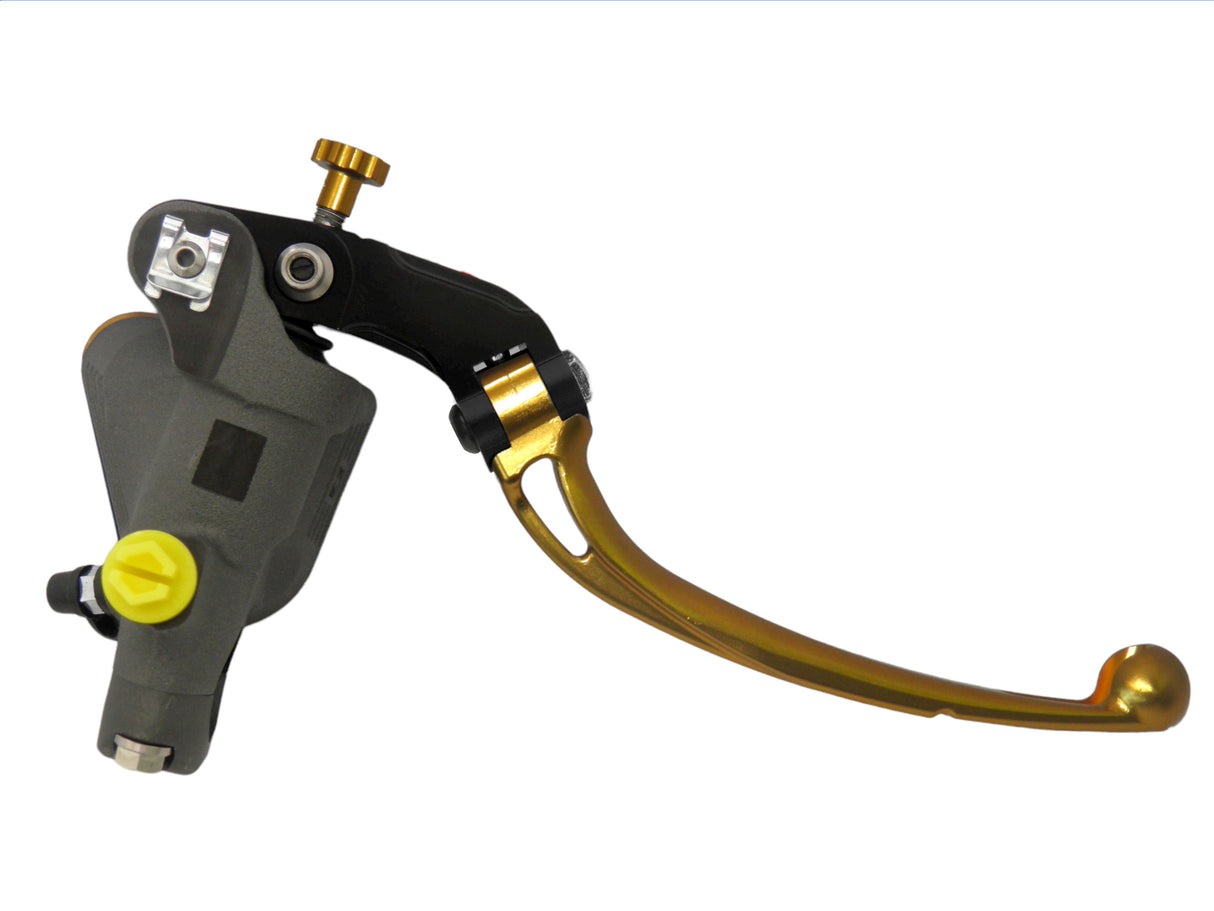 Pompa Frizione Radiale Accossato 19x20 Con Vaschetta Integrata E Leva Snodata Colorata (Pomello+Leva)