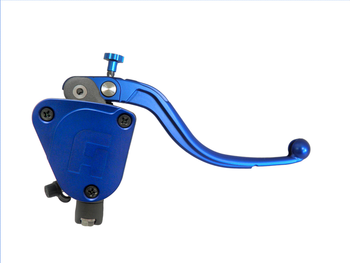 Pompa Freno Radiale Accossato 19x19 Con Vaschetta Integrata E Leva Fissa Colorata (Pomello+Leva)