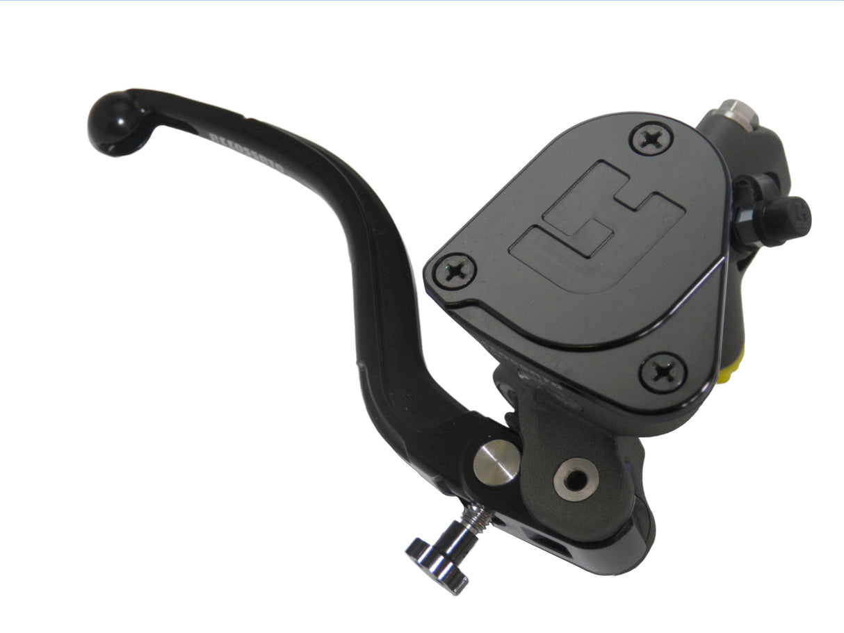 Pompa Freno Radiale Accossato 19x19 Con Vaschetta Integrata E Leva Fissa Colorata (Pomello+Leva)