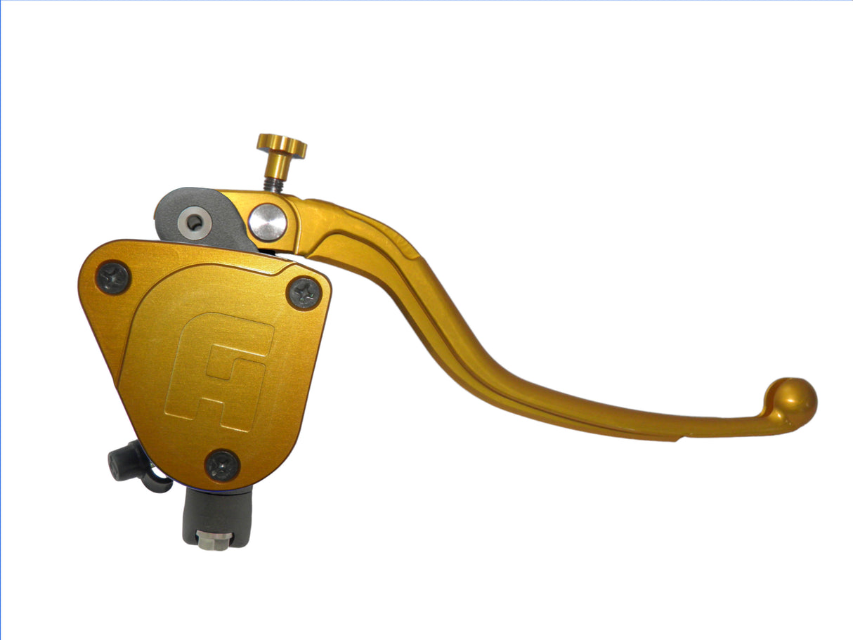 Pompa Freno Radiale Accossato 19x19 Con Vaschetta Integrata E Leva Fissa Colorata (Pomello+Leva)