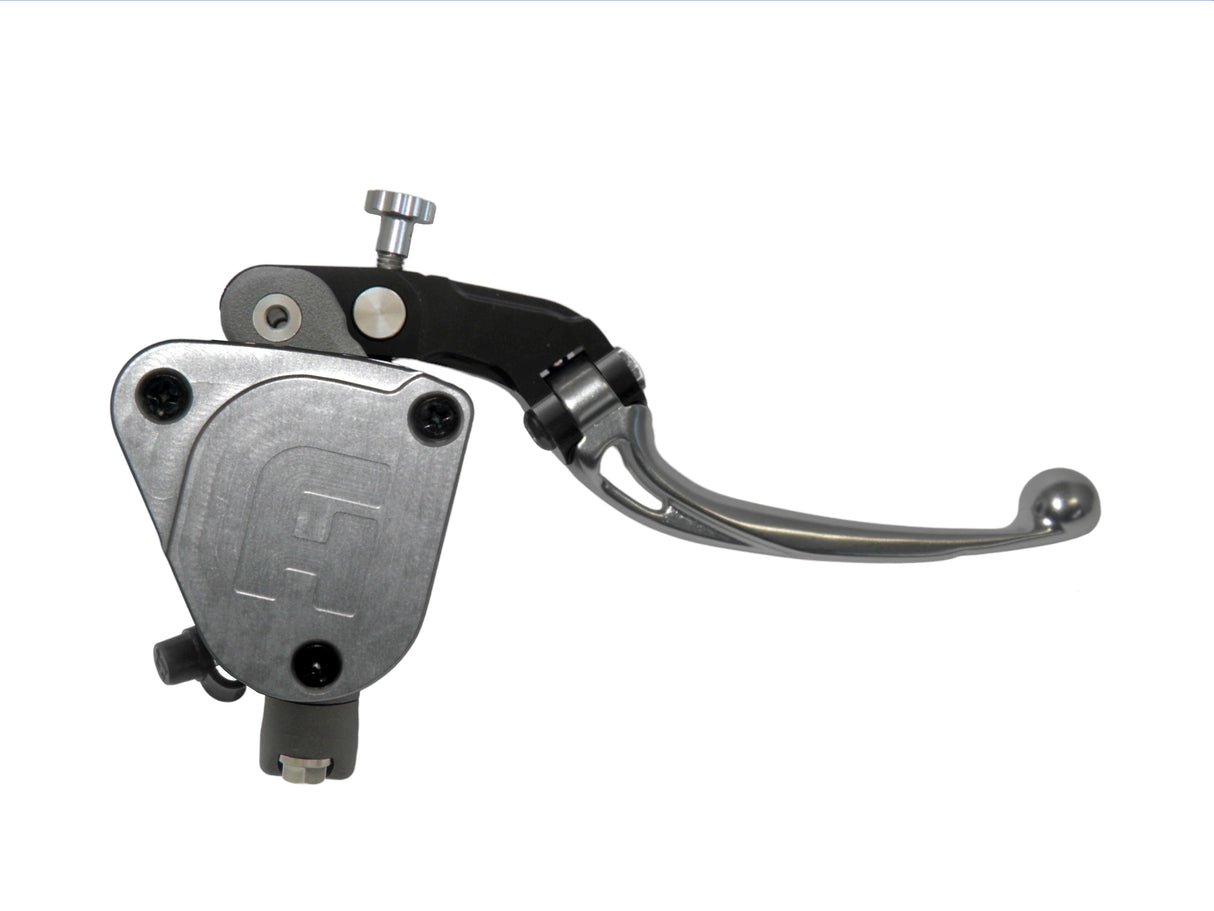 Pompa Freno Radiale Accossato 19x19 Con Vaschetta Integrata E Leva Snodata Colorata (Pomello+Leva)