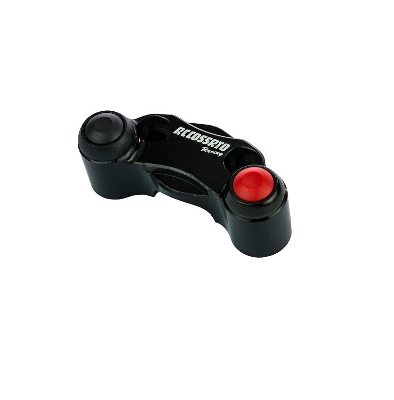 Pulsantiera Racing Accossato In Alluminio Realizzata CNC 2 Pulsanti Destra