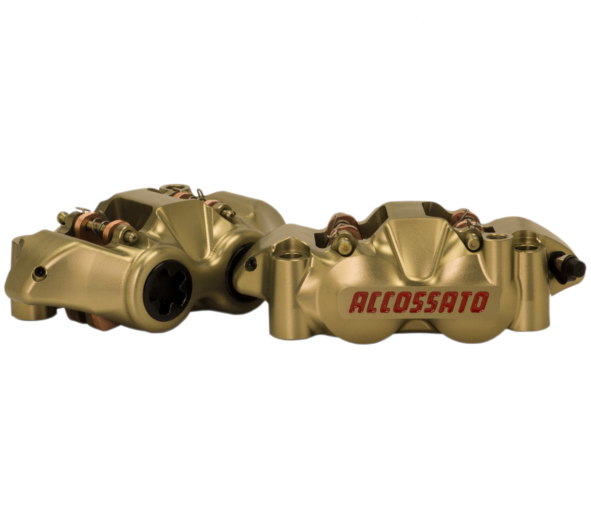 Pinza Freno Radiale Accossato Ricavata CNC Monoblocco Interasse 108 mm Con Pistoni in Titanio