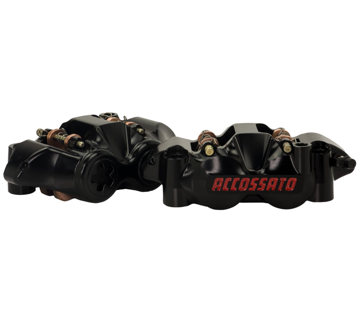 Pinza Freno Radiale Accossato Ricavata CNC Monoblocco Interasse 108 mm Con Pistoni in Titanio