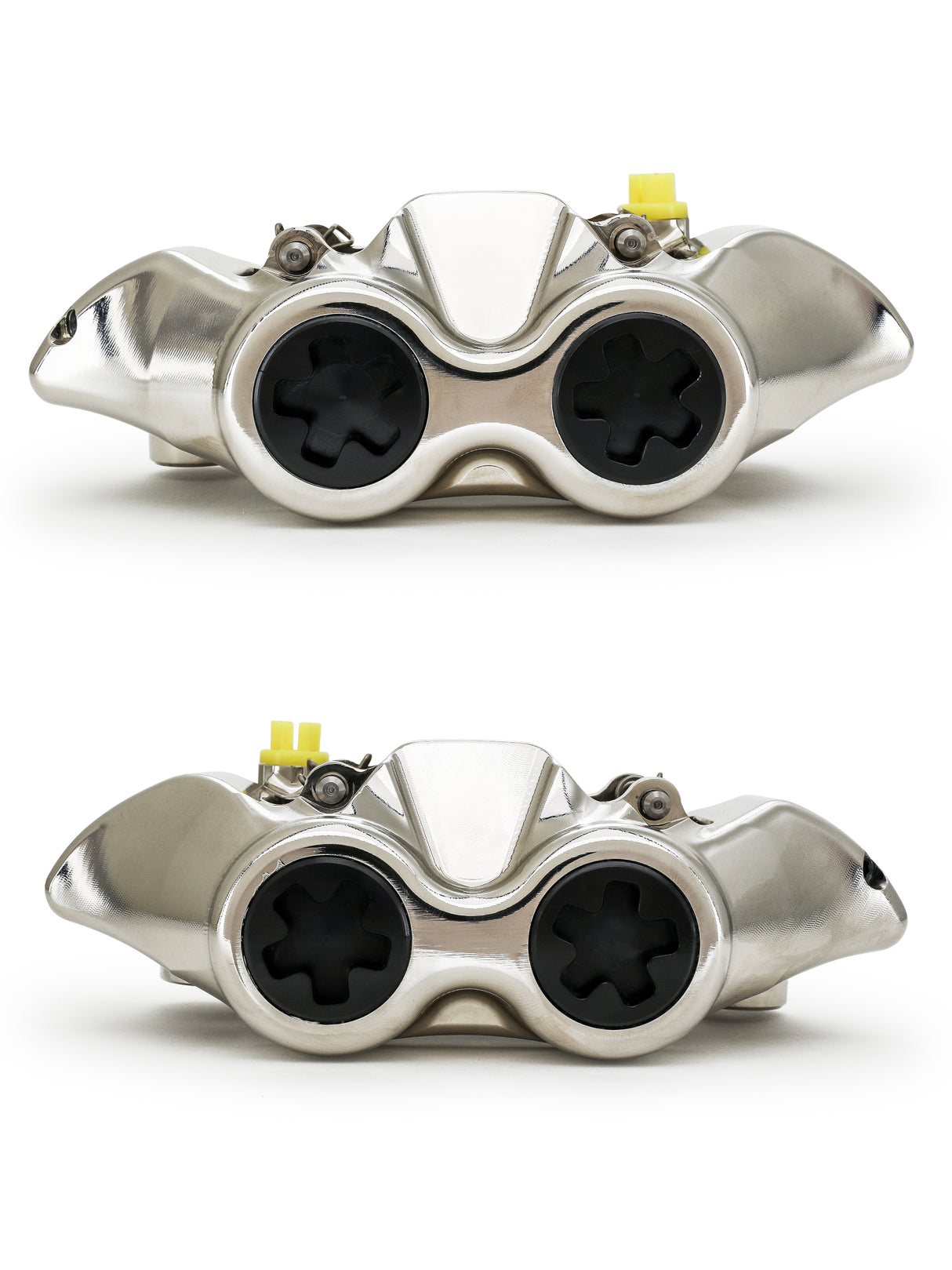 Pinza Freno Radiale Accossato Ricavata CNC Monoblocco Interasse 108 mm Con Pistoni in Titanio