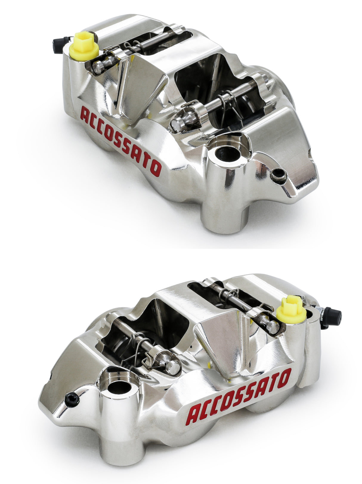 Pinza Freno Radiale Accossato Ricavata CNC Monoblocco Interasse 108 mm Con Pistoni in Titanio