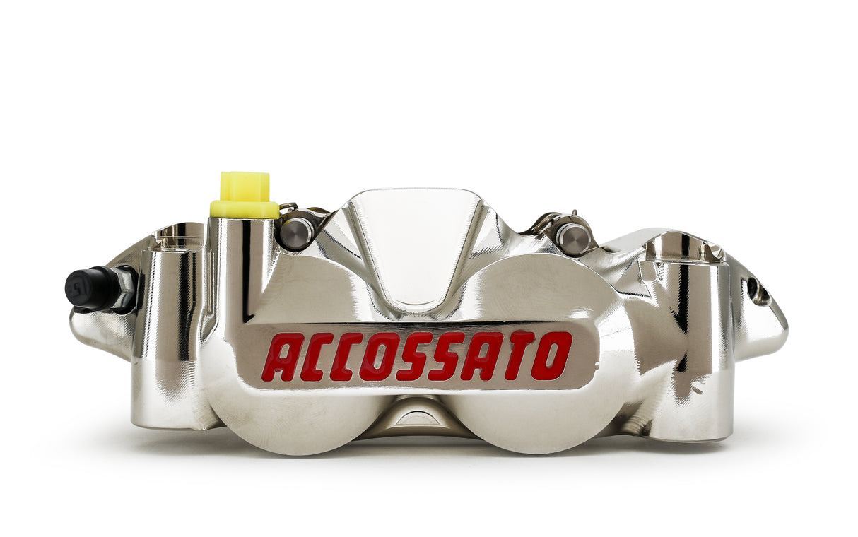 Pinza Freno Radiale Accossato Ricavata CNC Monoblocco Interasse 108 mm Con Pistoni in Titanio