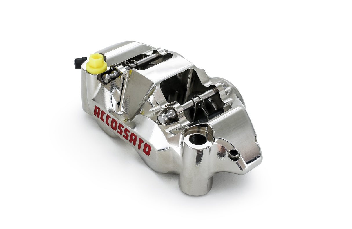 Pinza Freno Radiale Accossato Ricavata CNC Monoblocco Interasse 108 mm Con Pistoni in Titanio