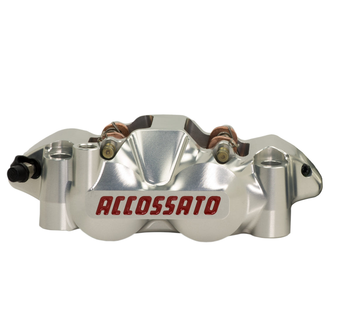 Pinza Freno Radiale Accossato Ricavata CNC Monoblocco Interasse 108 mm Con Pistoni in Titanio