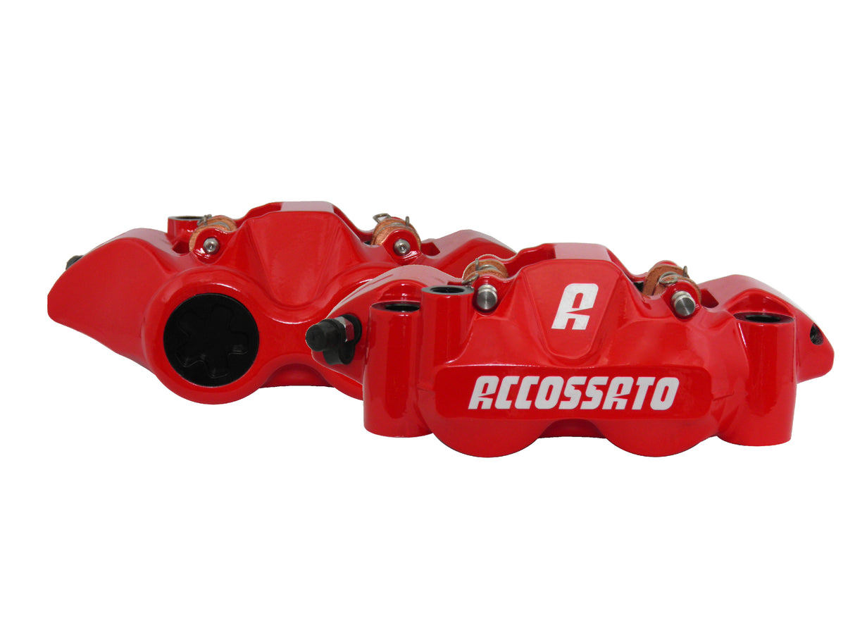 Pinza Freno Radiale Accossato Forgiata Monoblocco Interasse 108 mm Con Pistoni in Alluminio