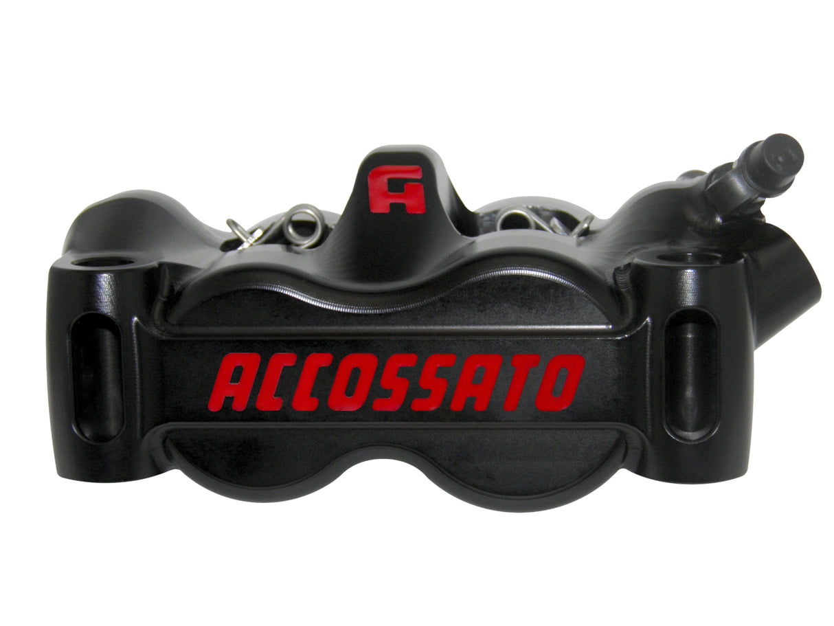 Pinza Freno Radiale Accossato Ricavata CNC Monoblocco Interasse 100 mm Con Pistoni in Titanio