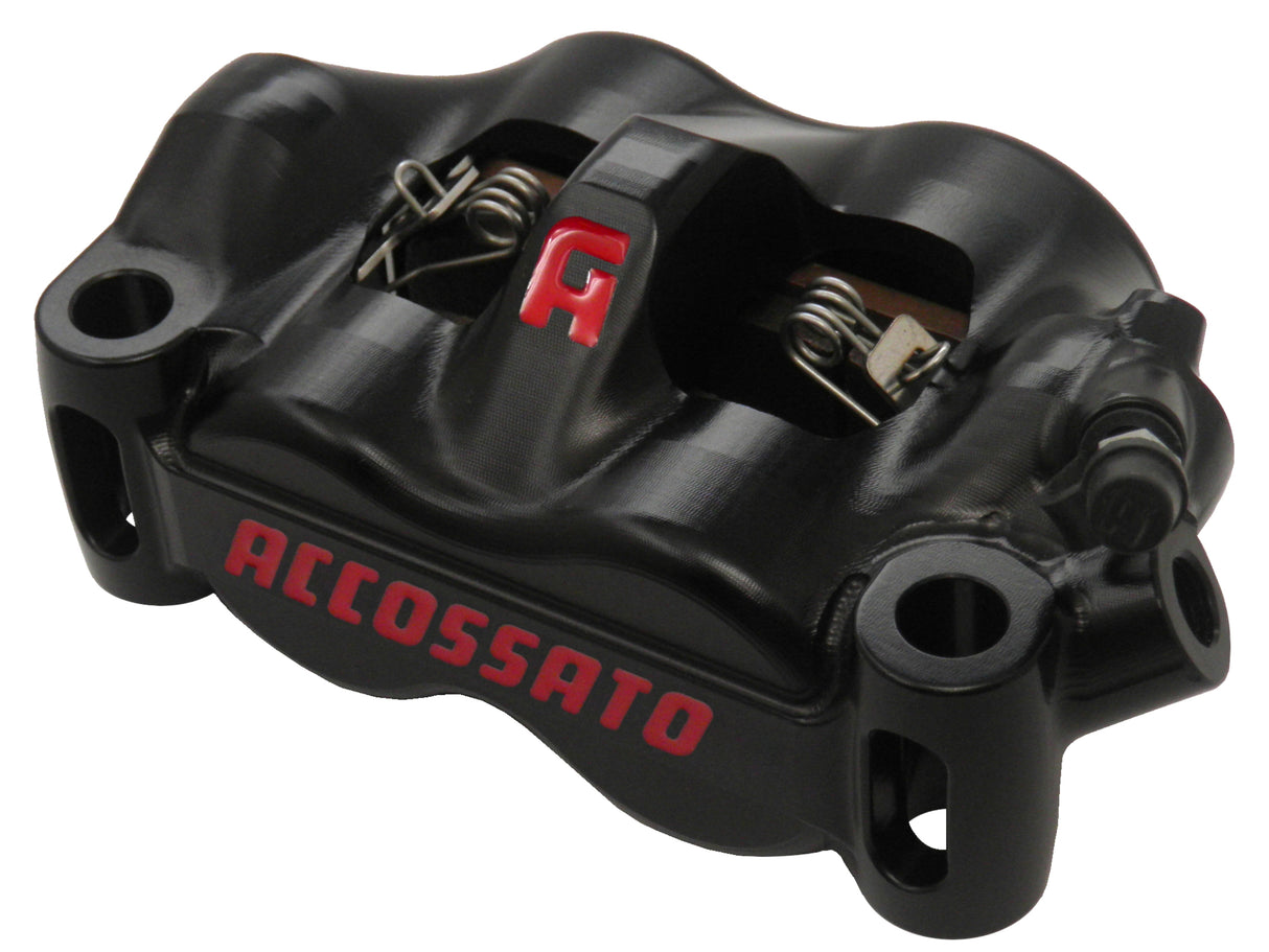 Pinza Freno Radiale Accossato Ricavata CNC Monoblocco Interasse 100 mm Con Pistoni in Titanio