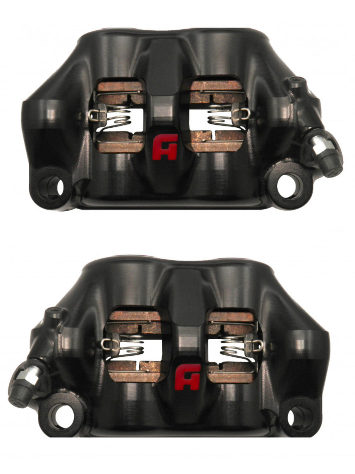 Pinza Freno Radiale Accossato Ricavata CNC Monoblocco Interasse 100 mm Con Pistoni in Titanio