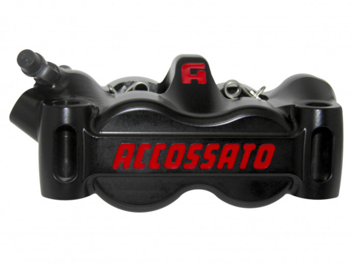 Pinza Freno Radiale Accossato Ricavata CNC Monoblocco Interasse 100 mm Con Pistoni in Titanio