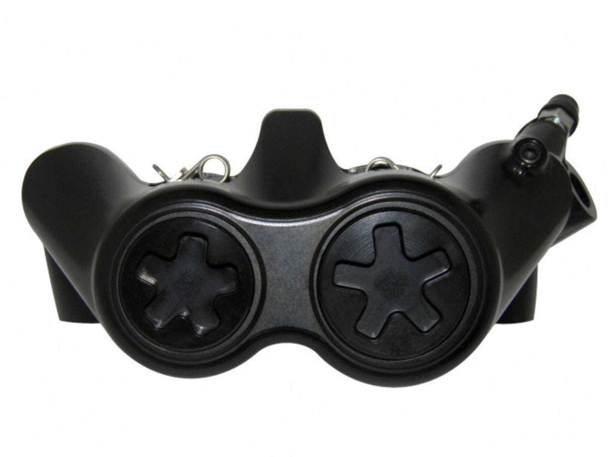 Pinza Freno Radiale Accossato Ricavata CNC Monoblocco Interasse 100 mm Con Pistoni in Titanio