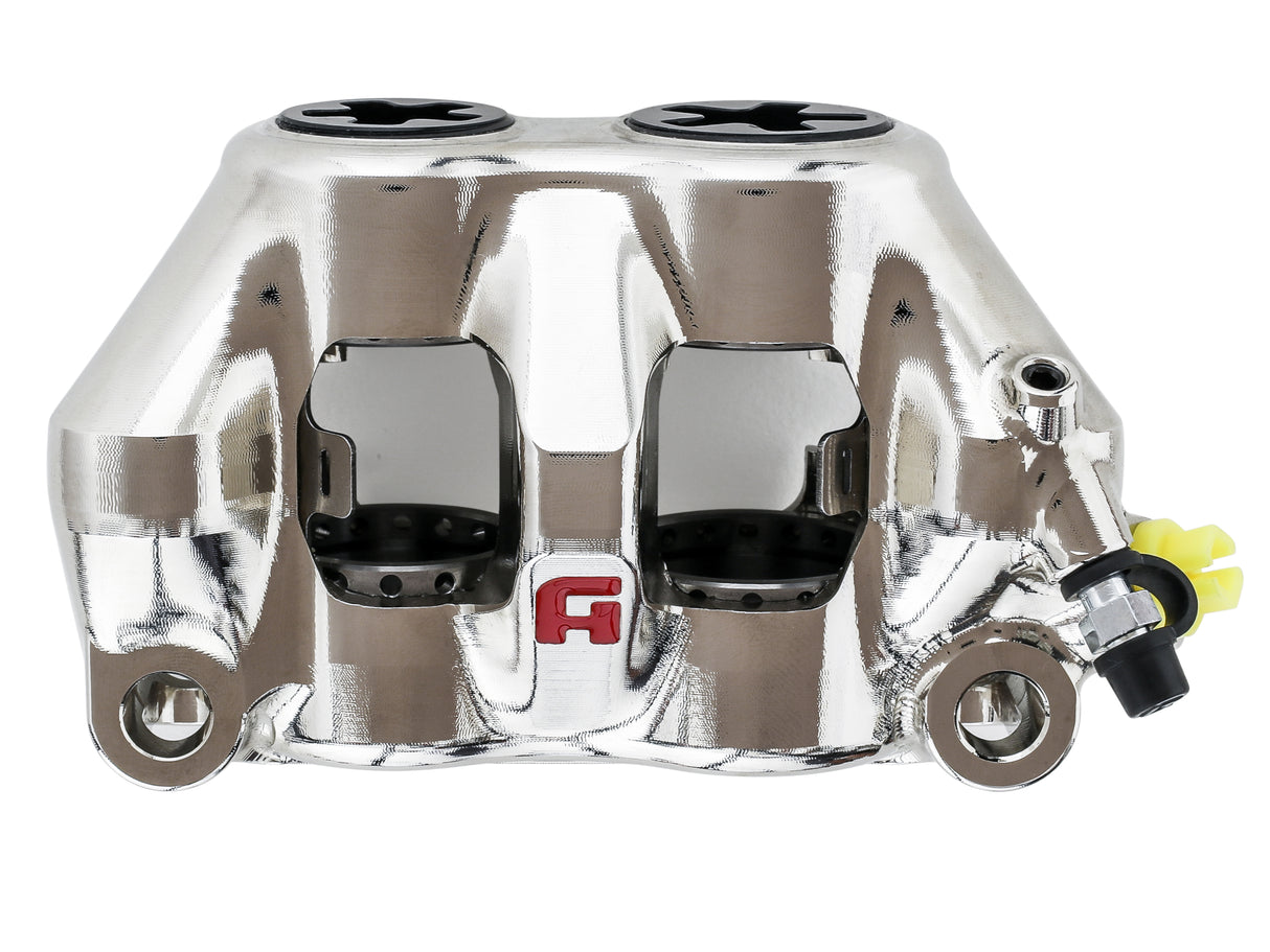 Pinza Freno Radiale Accossato Ricavata CNC Monoblocco Interasse 100 mm Con Pistoni in Titanio