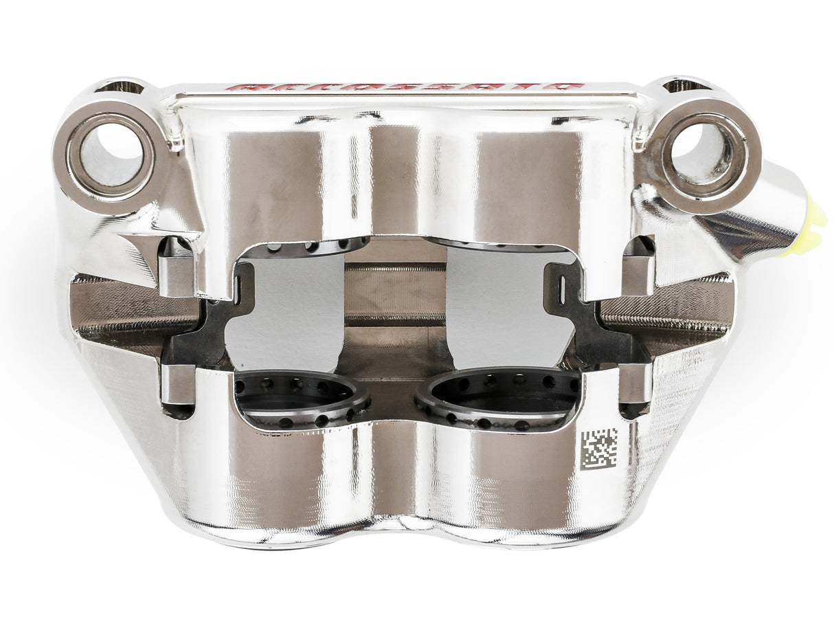 Pinza Freno Radiale Accossato Ricavata CNC Monoblocco Interasse 100 mm Con Pistoni in Titanio