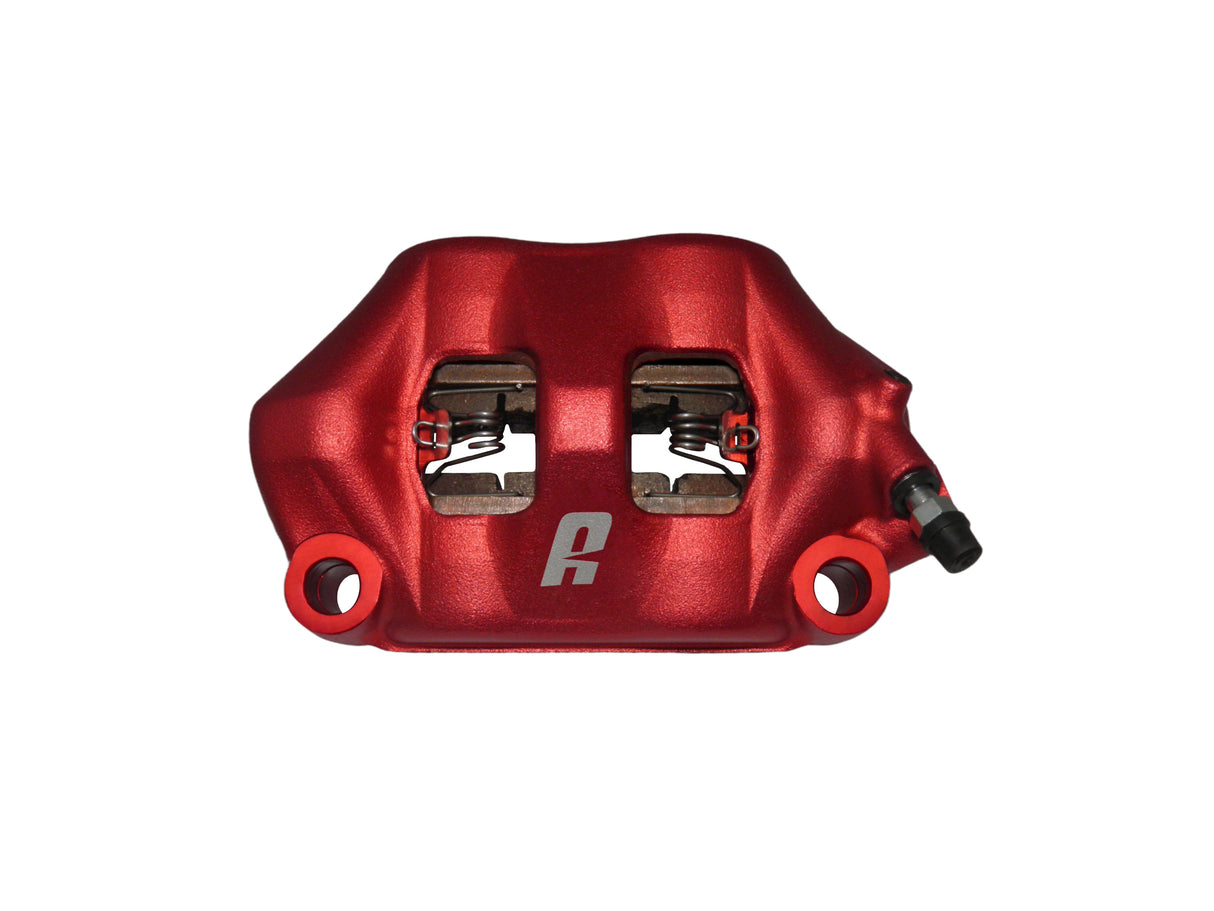 Pinza Freno Radiale Accossato Forgiata Monoblocco Interasse 100 mm Con Pistoni in Alluminio