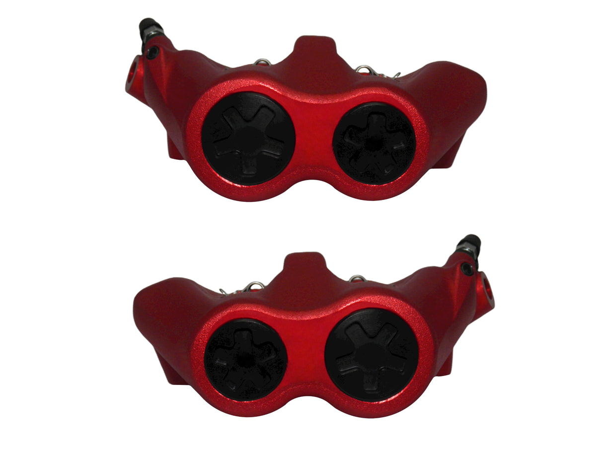 Pinza Freno Radiale Accossato Forgiata Monoblocco Interasse 100 mm Con Pistoni in Alluminio