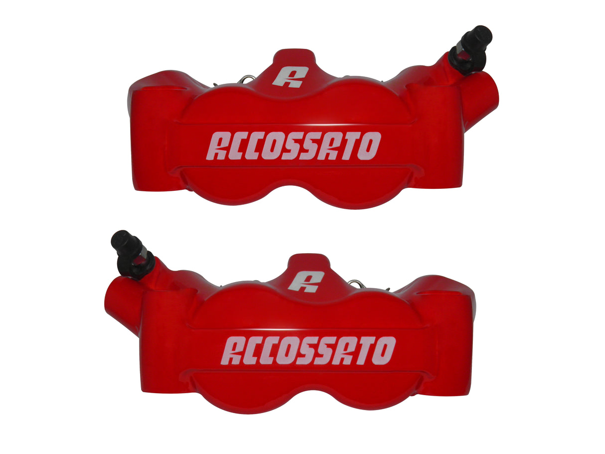 Pinza Freno Radiale Accossato Forgiata Monoblocco Interasse 100 mm Con Pistoni in Alluminio