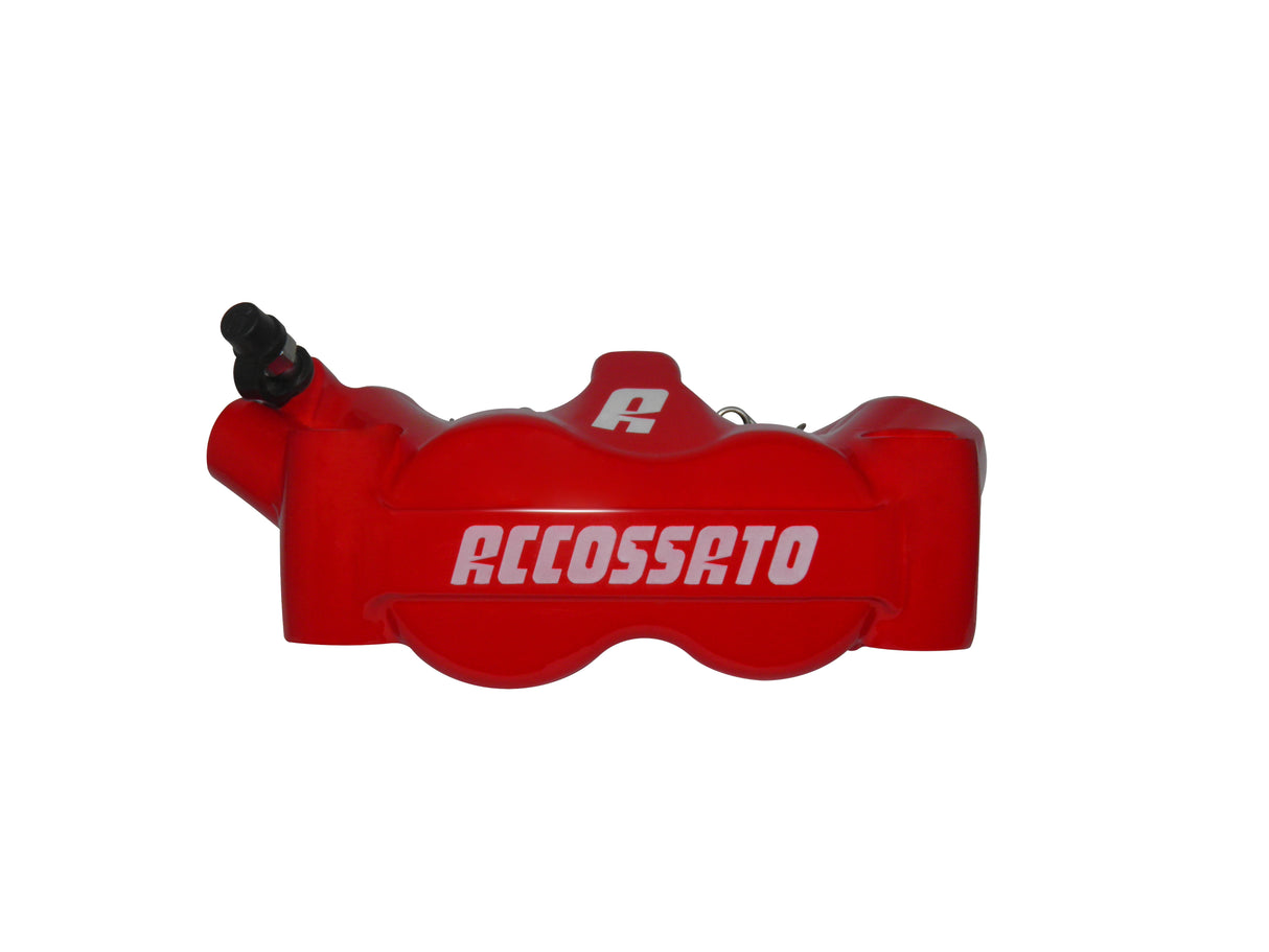 Pinza Freno Radiale Accossato Forgiata Monoblocco Interasse 100 mm Con Pistoni in Alluminio