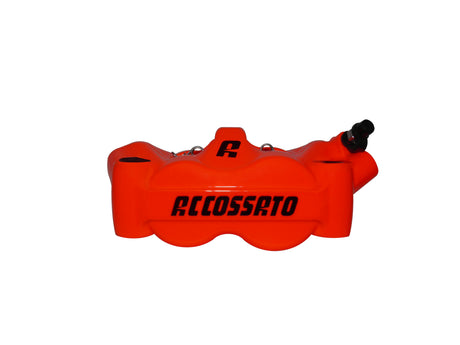 Pinza Freno Radiale Accossato Forgiata Monoblocco Interasse 100 mm Con Pistoni in Alluminio