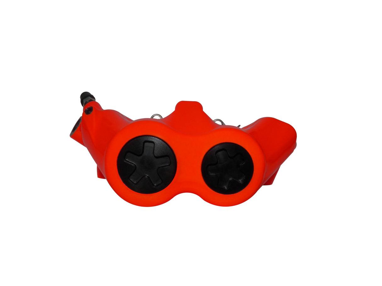 Pinza Freno Radiale Accossato Forgiata Monoblocco Interasse 100 mm Con Pistoni in Alluminio