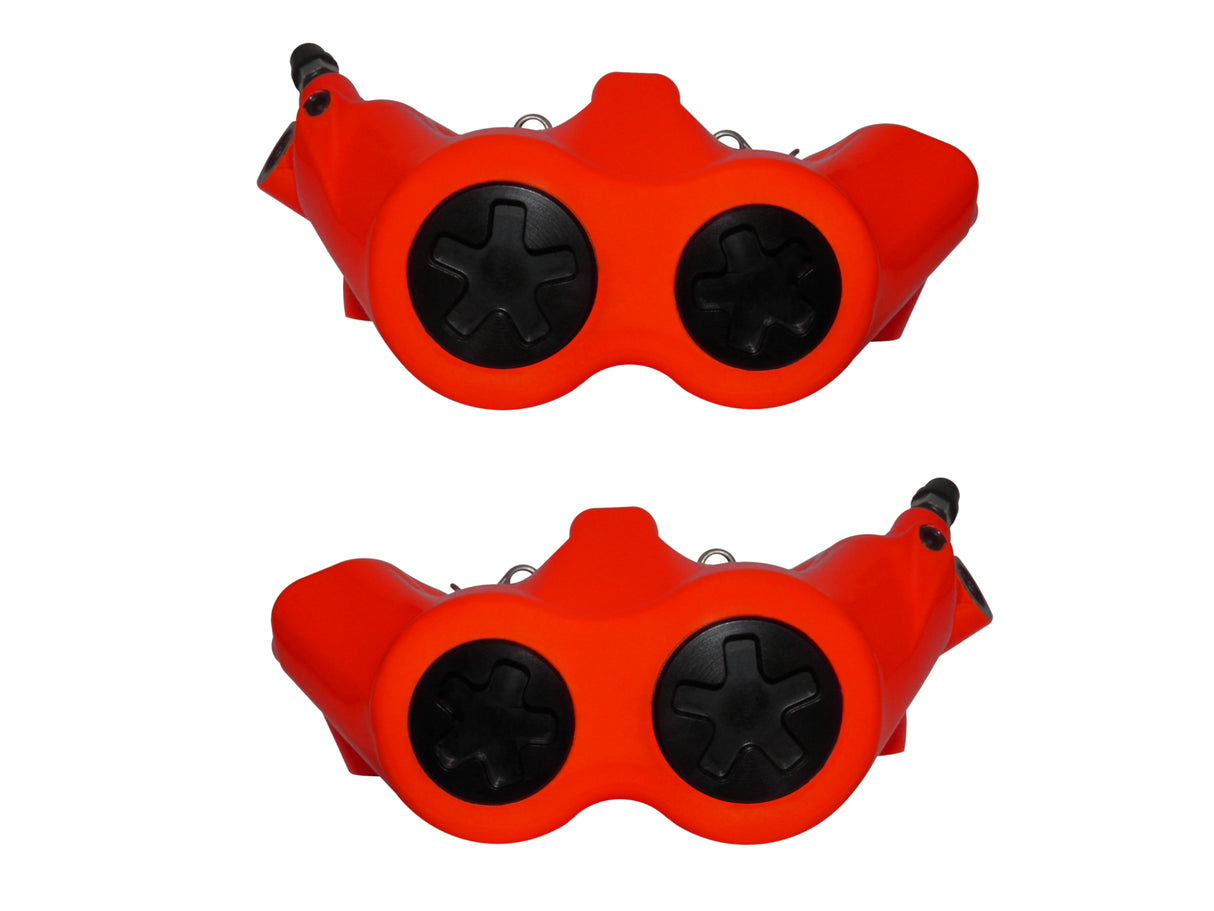 Pinza Freno Radiale Accossato Forgiata Monoblocco Interasse 100 mm Con Pistoni in Alluminio