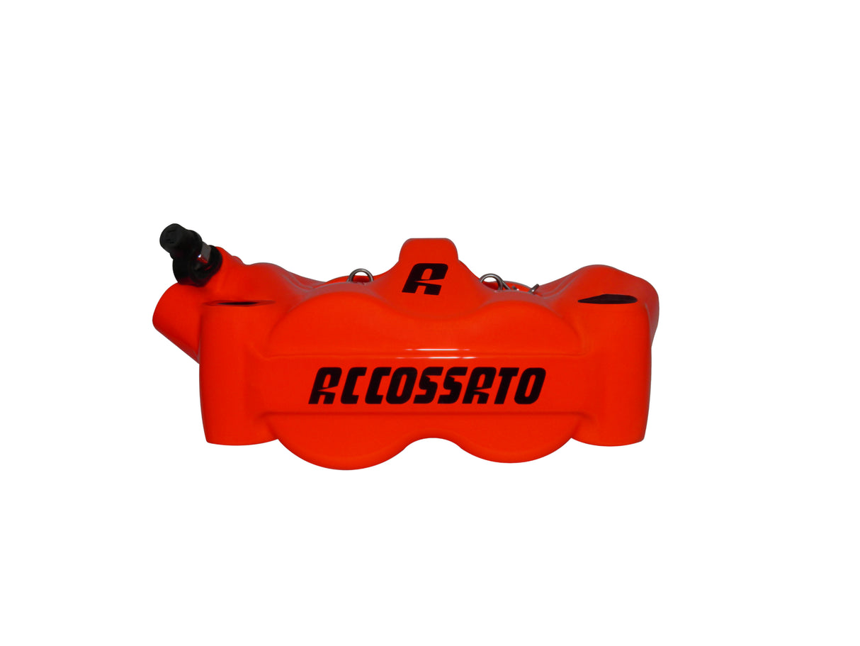 Pinza Freno Radiale Accossato Forgiata Monoblocco Interasse 100 mm Con Pistoni in Alluminio