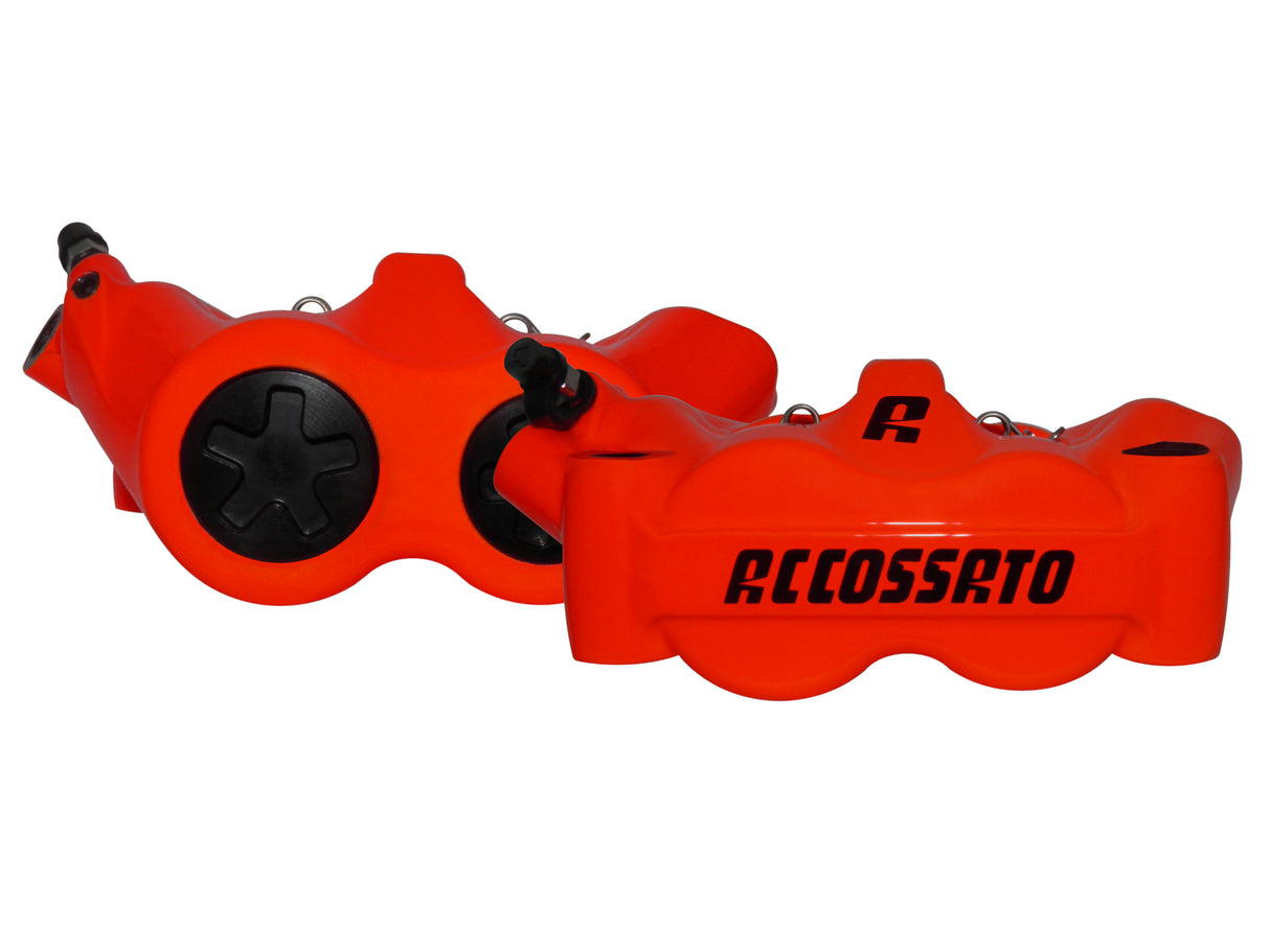 Pinza Freno Radiale Accossato Forgiata Monoblocco Interasse 100 mm Con Pistoni in Alluminio