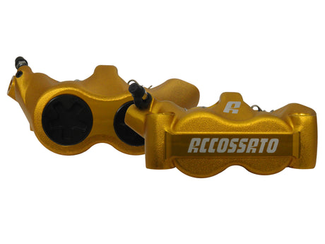 Pinza Freno Radiale Accossato Forgiata Monoblocco Interasse 100 mm Con Pistoni in Alluminio