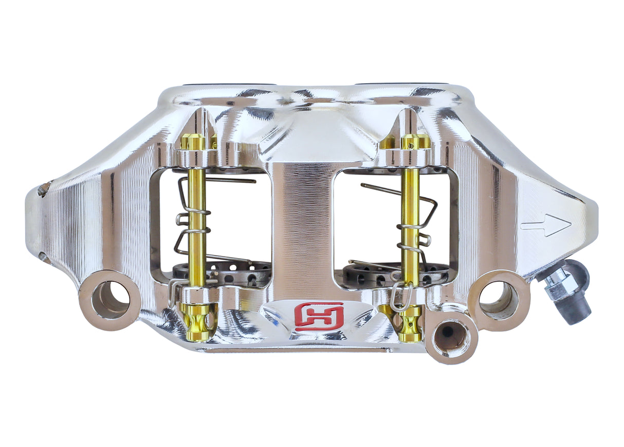 Pinza Freno Radiale Accossato Ricavata CNC Monoblocco Interasse 108 mm Con Pistoni in Titanio, Off-set 21 mm