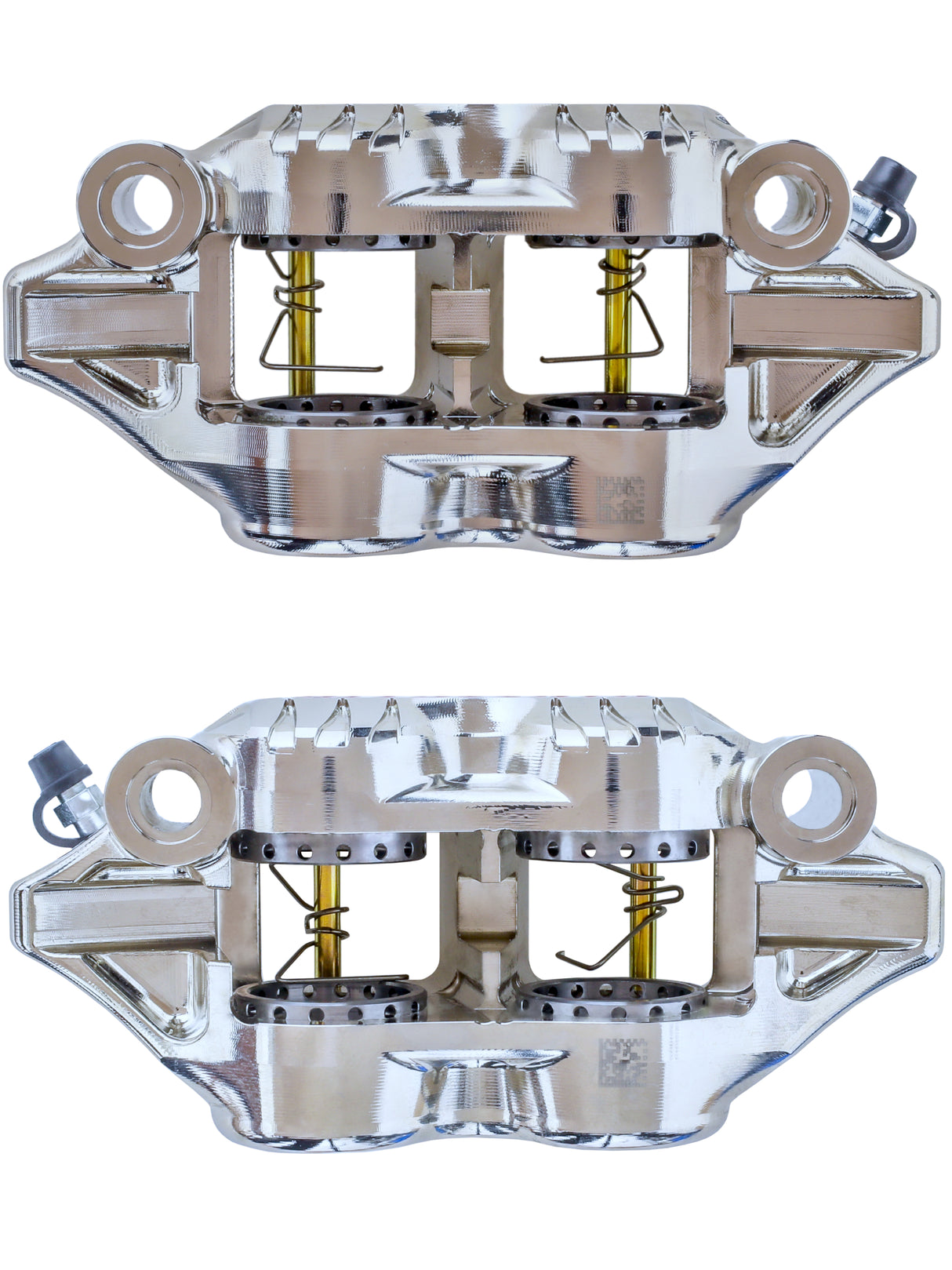 Pinza Freno Radiale Accossato Ricavata CNC Monoblocco Interasse 108 mm Con Pistoni in Titanio, Off-set 21 mm