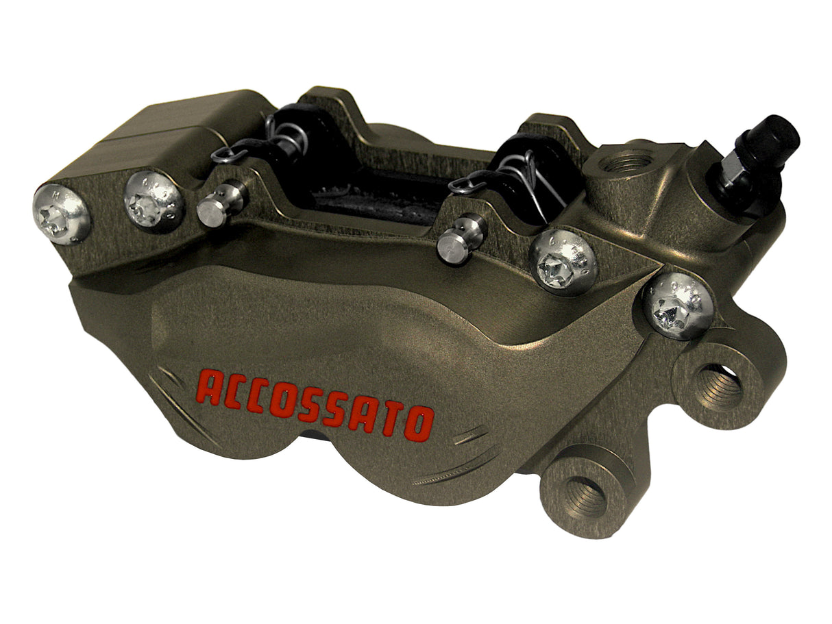 Pinza Freno Assiale 2 Pastiglie CNC Accossato - interasse 40 mm