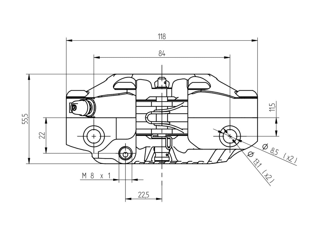 Pinza Freno Radiale Accossato per Mini Gp, Pitbike, Scooter - Tipo Pistone: Titanio