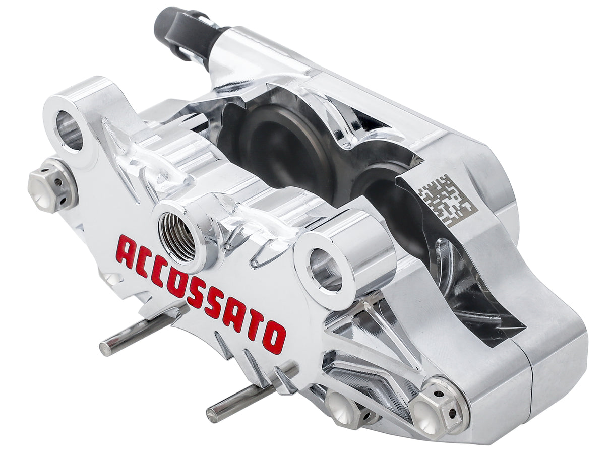 Pinza Freno CNC Assiale Interasse 64 mm - Colore Viti: Naturale