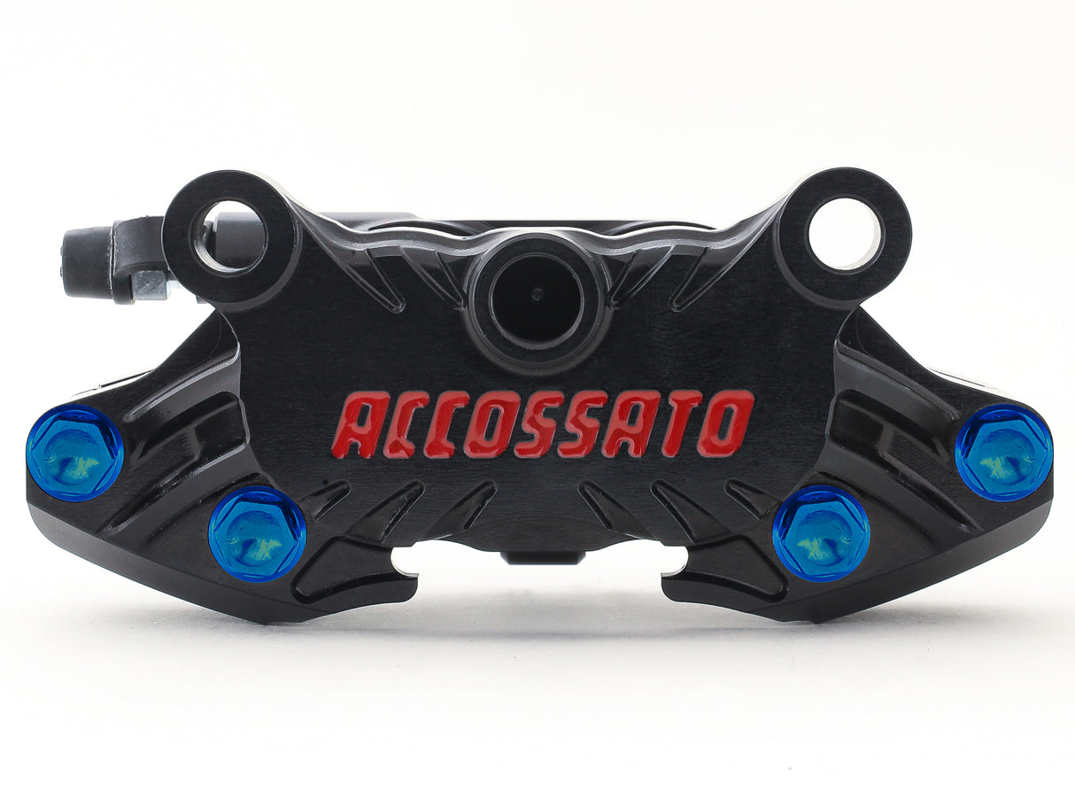 Pinza Freno CNC Assiale Interasse 64 mm - Colore Viti: Blu