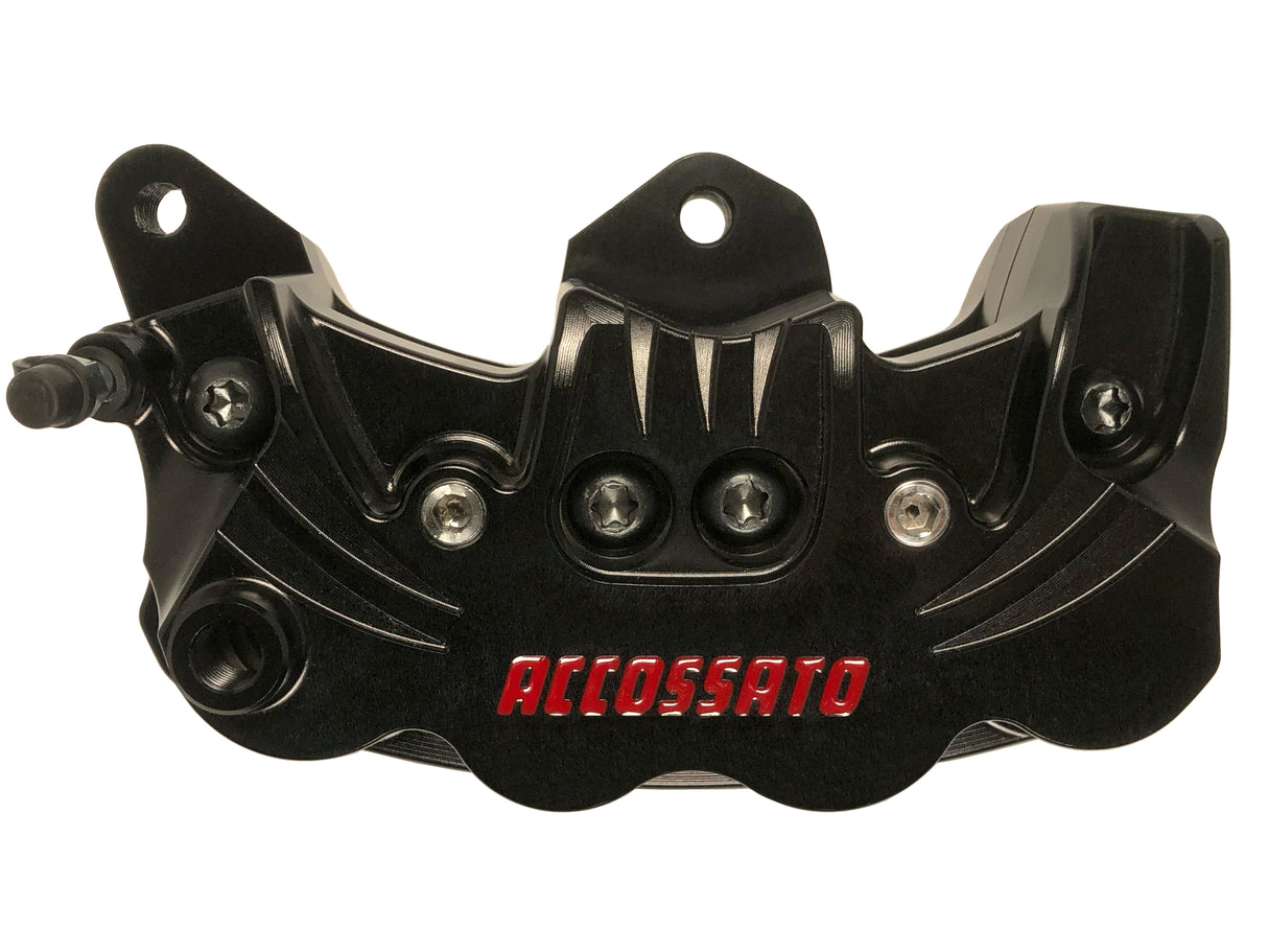 Pinza de freno radial mecanizada por CNC Accossato con distancia entre ejes de 86,3 mm para todos los modelos Buell de 2003 a 2010 y modelos EBR