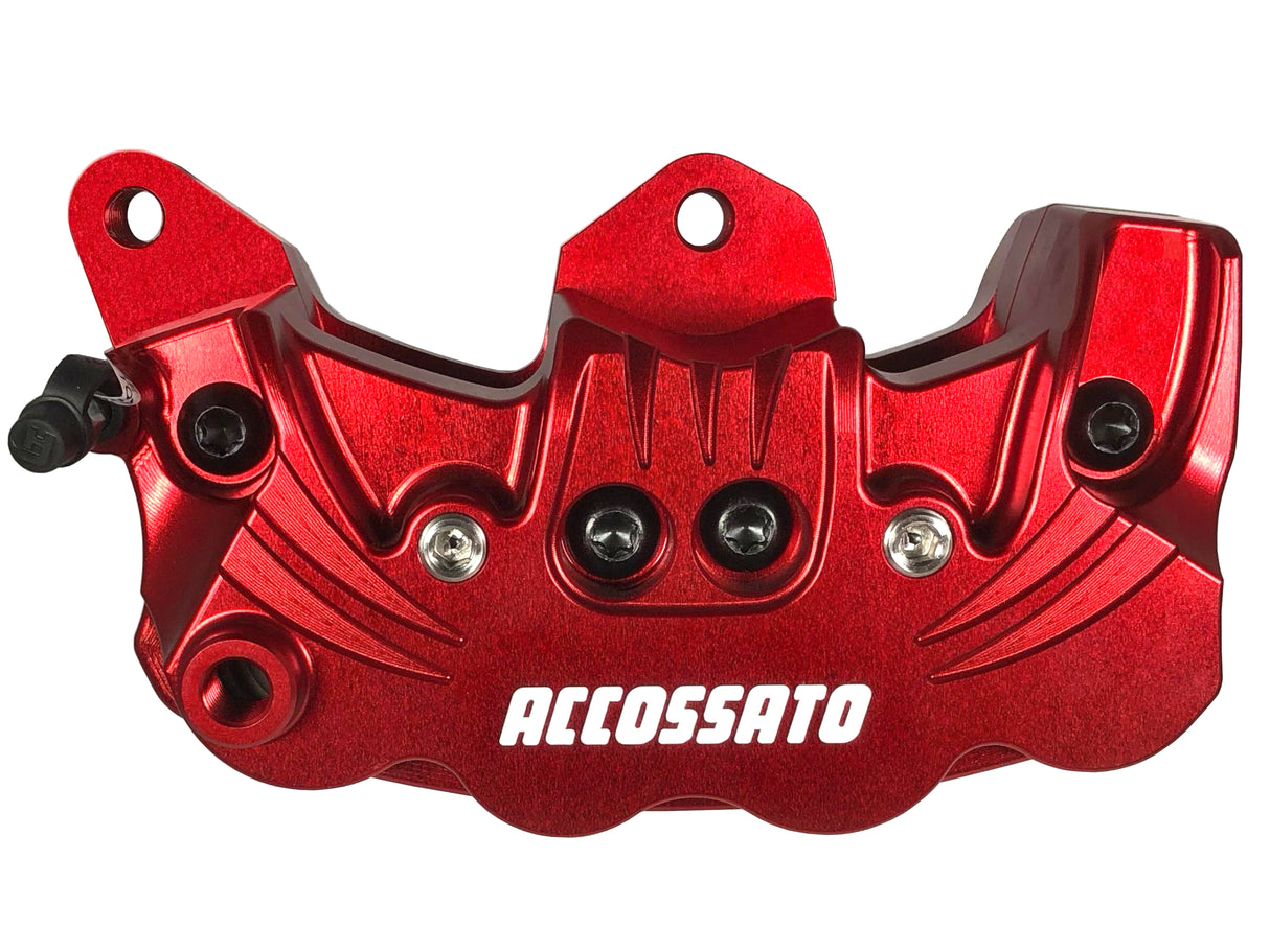 Pinza de freno radial mecanizada por CNC Accossato con distancia entre ejes de 86,3 mm para todos los modelos Buell de 2003 a 2010 y modelos EBR