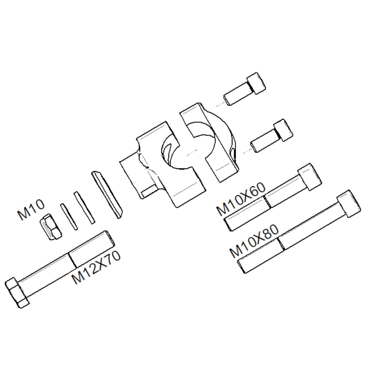Coppia di Cavallotti +40 mm Per Manubri Con Diametro 28 mm