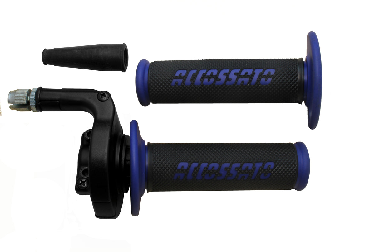 Comando gas Accossato monocavo per cross - enduro con manopole GR008